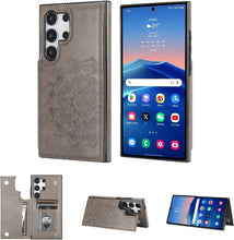 Konstreet for Samsung Galaxy S23/S24 Series Wallet Case Magnetic Flip Cover with 3 Card Slots and Stand Feature Floral Design Protective Phone Case