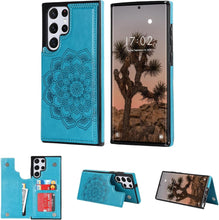 Konstreet for Samsung Galaxy S23/S24 Series Wallet Case Magnetic Flip Cover with 3 Card Slots and Stand Feature Floral Design Protective Phone Case
