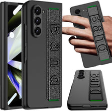 for Samsung Galaxy Fold 6 Mobile Phone Case with Handheld Wrist Strap PC Hard Material Frame Screen Protector Wireless Charging Thin and Light Galaxy Fold 6 Case for Samsung