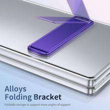 for Samsung Galaxy Z Fold 6 Mobile Phone Clear Case with Stand Built-in Screen Protector Crystal Clear Anti-Drop, Anti-Scratch and Shockproof Galaxy Fold 6 Case for Samsung