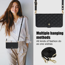 for iPhone 16 Wallet Case with 5 Card Slots and 1 Cash Slot and Crossbody Strap and Wrist Strap Luxury Fashion Shockproof Magnetic Flip Cover Protective