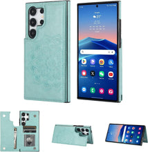 Konstreet for Samsung Galaxy S23/S24 Series Wallet Case Magnetic Flip Cover with 3 Card Slots and Stand Feature Floral Design Protective Phone Case