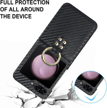 Konstreet for Samsung Galaxy Z Flip5 Case Fashion Leopard Print Design with Stand Anti-Fall Protection Portable Hanging Ring