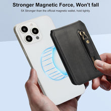Konstreet for iPhone 14 Series Case with 2-in-1 Detachable Magnetic Wallet 4 Card Slots and 1 Zipper Bag Compatible MagSafe and RFID Blocking Stand Wireless Charging