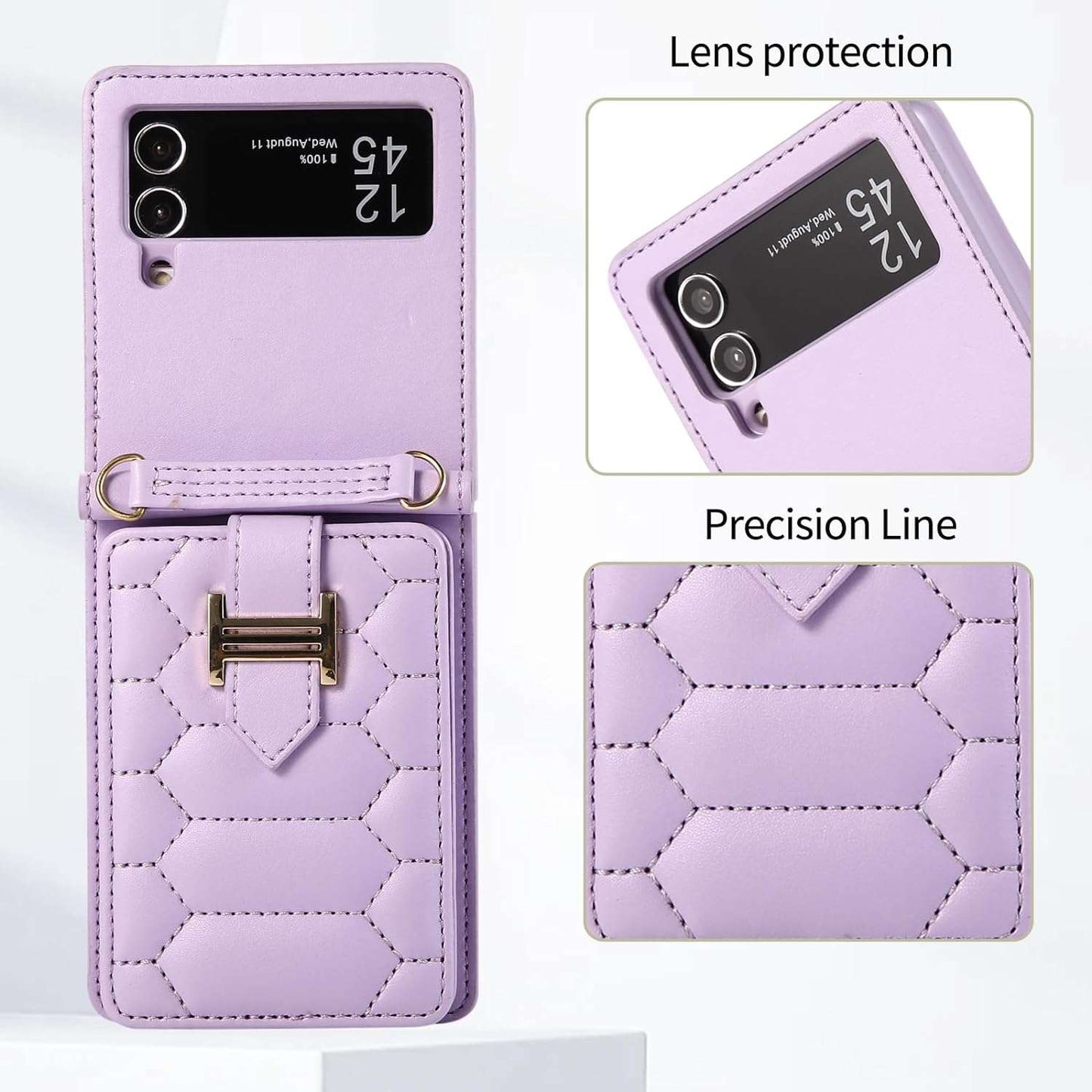 Z Flip 4/3 Wallet Case with H Symbol