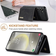 for Samsung Galaxy S23 Multi-Card Wallet Case, 2-in-1 Design with Magnetic Leather Wallet Durable TPU & PC Hybrid Construction, Stylish PU Leather Coating