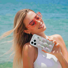 for iPhone 17 Case Made with Unique Genuine Seashell, Durable | Stunning Gorgeous | Drop Protection | Luxury Aesthetic Cover. (Beige)