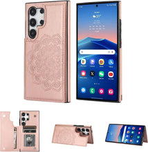 Konstreet for Samsung Galaxy S23/S24 Series Wallet Case Magnetic Flip Cover with 3 Card Slots and Stand Feature Floral Design Protective Phone Case