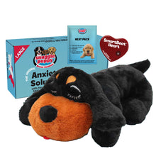 Snuggle Puppy Original Heartbeat Puppy Toy with Real-Feel Pulse & Heat Pack, Calming Sleep Aid for Puppy Anxiety, Crate Training, First Nights & New Puppy Transition - Biscuit