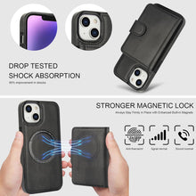 Konstreet for iPhone 14 Series Case with 2-in-1 Detachable Magnetic Wallet Featuring 5 Card Slots Compatible MagSafe and RFlD Blocking Premium PU Leather Kickstand and Wireless Charging