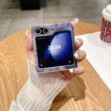 삼성 갤럭시 Z 플립 5 모바일 폰 케이스 대리석 패턴 드리미 컬러 접이식 모바일 폰 케이스 갤럭시 스타일리시하고 심플하며 뛰어난