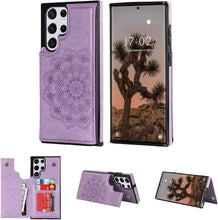 Konstreet for Samsung Galaxy S23/S24 Series Wallet Case Magnetic Flip Cover with 3 Card Slots and Stand Feature Floral Design Protective Phone Case