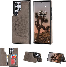 Konstreet for Samsung Galaxy S23/S24 Series Wallet Case Magnetic Flip Cover with 3 Card Slots and Stand Feature Floral Design Protective Phone Case