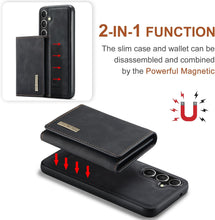 for Samsung Galaxy S23 Multi-Card Wallet Case, 2-in-1 Design with Magnetic Leather Wallet Durable TPU & PC Hybrid Construction, Stylish PU Leather Coating