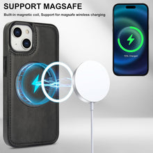 Konstreet for iPhone 14 Series Case with 2-in-1 Detachable Magnetic Wallet 4 Card Slots and 1 Zipper Bag Compatible MagSafe and RFID Blocking Stand Wireless Charging