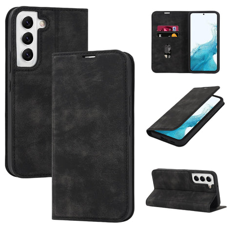 for Samsung Galaxy S22 Wallet Case with 2 Card Slots - Premium PU Leather with RFID Blocking and Flip Cover Design