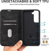 for Samsung Galaxy S22 Wallet Case with 2 Card Slots - Premium PU Leather with RFID Blocking and Flip Cover Design