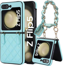 for Samsung Galaxy Z Flip5 Mobile Phone Case Folding Version with Detachable Crossbody Strap and Scarf Lanyard Anti-Fall Wear-Resistant Luxury Leather Protective Case