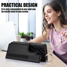 for Samsung Galaxy Z Fold5 Case with S Pen Holder and Card Slot and Cash Clip Premium Fashion Design Luxury Business Premium Leather Magnetic Closure Cover