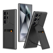 for Samsung Galaxy S24 Ultra Leather Case with Card Slot and Stand Feature Wireless Charging Compatible and Precision Camera Cutouts wit Anti-Fall