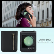 for Samsung Galaxy Z Flip5 Wallet Case with 4 Card Holder and 1 Zipper Slot Crossbody Strap Lanyard and Stylish PU Leather Shockproof Protective Cover