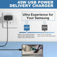 45W Super Fast Charger Type C USB 3.28 FT Compatible for Samsung Galaxy S & Note