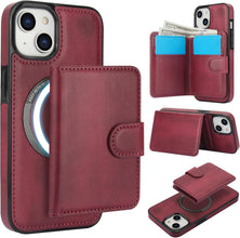 Konstreet for iPhone 13/13 Pro/13 Pro Max Case with 2-in-1 Detachable Magnetic Wallet Featuring 5 Card Slots Compatible MagSafe and RFlD Blocking Premium PU Leather Kickstand and Wireless Charging