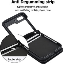 for Samsung Galaxy Z Flip5 Wallet Case with 4 Card Holder and 1 Zipper Slot Crossbody Strap Lanyard and Stylish PU Leather Shockproof Protective Cover