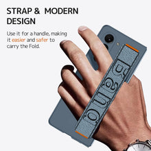 for Samsung Galaxy Fold 6 Mobile Phone Case with Handheld Wrist Strap PC Hard Material Frame Screen Protector Wireless Charging Thin and Light Galaxy Fold 6 Case for Samsung