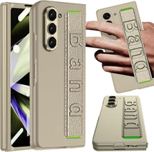 for Samsung Galaxy Fold 6 Mobile Phone Case with Handheld Wrist Strap PC Hard Material Frame Screen Protector Wireless Charging Thin and Light Galaxy Fold 6 Case for Samsung