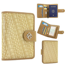 Passport Holder Wallet Bag with AirTag Holder, Card Slots and Passport Solt Ticket Cash Solt, Photo Solt Sim Card Pen Slot.Brown