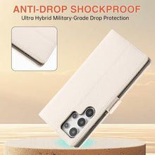 for Samsung Galaxy S24 Ultra Case with Zippered Cash Slot Mirrored Card Holder Long and Short Rope Cash Slot Exquisite and Fresh Style Multifunctional Galaxy S24 Ultra Case