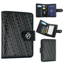Passport Holder Wallet Bag with AirTag Holder, Card Slots and Passport Solt Ticket Cash Solt, Photo Solt Sim Card Pen Slot.Brown
