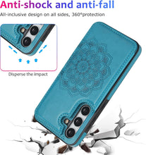 Konstreet for Samsung Galaxy S23/S24 Series Wallet Case Magnetic Flip Cover with 3 Card Slots and Stand Feature Floral Design Protective Phone Case