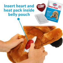 Snuggle Puppy Original Heartbeat Puppy Toy with Real-Feel Pulse & Heat Pack, Calming Sleep Aid for Puppy Anxiety, Crate Training, First Nights & New Puppy Transition - Biscuit