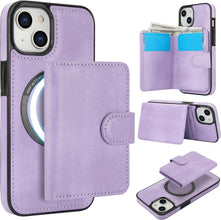 Konstreet for iPhone 13/13 Pro/13 Pro Max Case with 2-in-1 Detachable Magnetic Wallet Featuring 5 Card Slots Compatible MagSafe and RFlD Blocking Premium PU Leather Kickstand and Wireless Charging