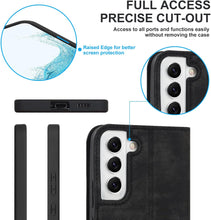 for Samsung Galaxy S22 Wallet Case with 2 Card Slots - Premium PU Leather with RFID Blocking and Flip Cover Design
