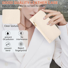 for Samsung Galaxy S24 Ultra Case with Zippered Cash Slot Mirrored Card Holder Long and Short Rope Cash Slot Exquisite and Fresh Style Multifunctional Galaxy S24 Ultra Case