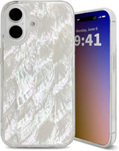 for iPhone 16 Pro Max Case Made with Unique Genuine Seashell, Durable | Stunning Gorgeous | Drop Protection | Luxury Aesthetic Cover. (Beige)