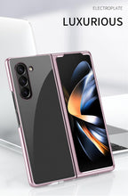 for Samsung Galaxy Z Fold 6 Mobile Phone Case Electroplating Transparent Case for Galaxy Fold 6 Stylish and Simple Outstanding Anti-Fingerprint