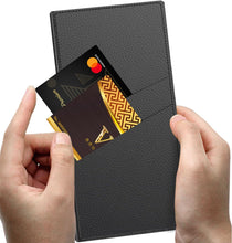 for Samsung Galaxy S24 Ultra Phone Case Flip Cover with Ring and Card Slot Cam Protection Faux Leather Full Wrap Noble and Elegant Full Protective Cover