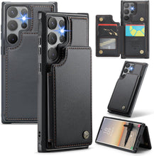 Konstreet for Samsung Galaxy S25 Plus Wallet Case with RFID Blocking and 5 Credit Card Holder, Premium Durable Slim Leather Magnetic Clasp Kickstand Heavy Duty Shockproof Protective Cover.- Purple