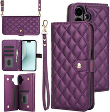 for iPhone 16 Wallet Case with 5 Card Slots and 1 Cash Slot and Crossbody Strap and Wrist Strap Luxury Fashion Shockproof Magnetic Flip Cover Protective