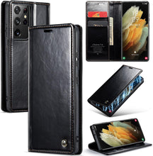 for Samsung Galaxy S23 Case Retro Style Magnetic Soft Flip Leather Wallet Card Holder Comfortable Grip Anti-Fingerprint Anti-Fall