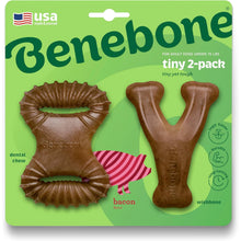Benebone Large 4-Pack Dog Toys for Aggressive Chewers – Durable Dog Bones, Made in USA – Dog Toys for Large Dogs Under 90 lbs