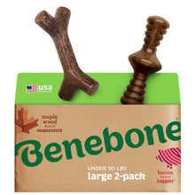 Benebone Large 4-Pack Dog Toys for Aggressive Chewers – Durable Dog Bones, Made in USA – Dog Toys for Large Dogs Under 90 lbs