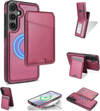 for Samsung Galaxy S24 Ultra 2 in 1 Detachable Card Bag Wallet Case Durable Leather Wallets Magnetic Card Holder 4 Card Slots RFID Blocking