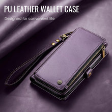 Defencase Compatible with iPhone 17 Air Case Wallet with RFID Blocking Card Holder for Women Men, Fashion PU Leather Magnetic Snap Flip Zipper Strap Wallet Phone Case for iPhone 17 Air 6.5
