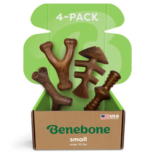 Benebone Large 4-Pack Dog Toys for Aggressive Chewers – Durable Dog Bones, Made in USA – Dog Toys for Large Dogs Under 90 lbs