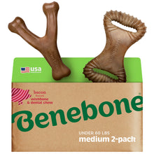 Benebone Large 4-Pack Dog Toys for Aggressive Chewers – Durable Dog Bones, Made in USA – Dog Toys for Large Dogs Under 90 lbs